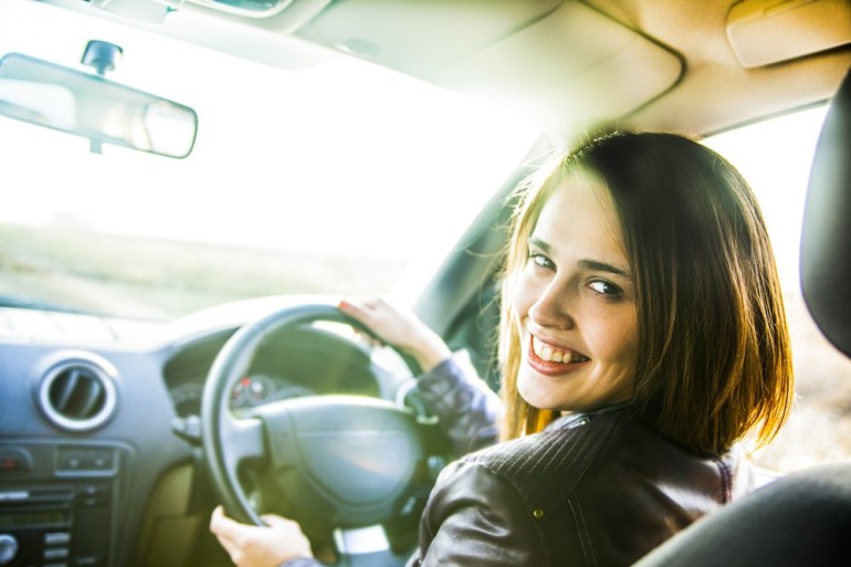 Woman in Car Woman in Car
