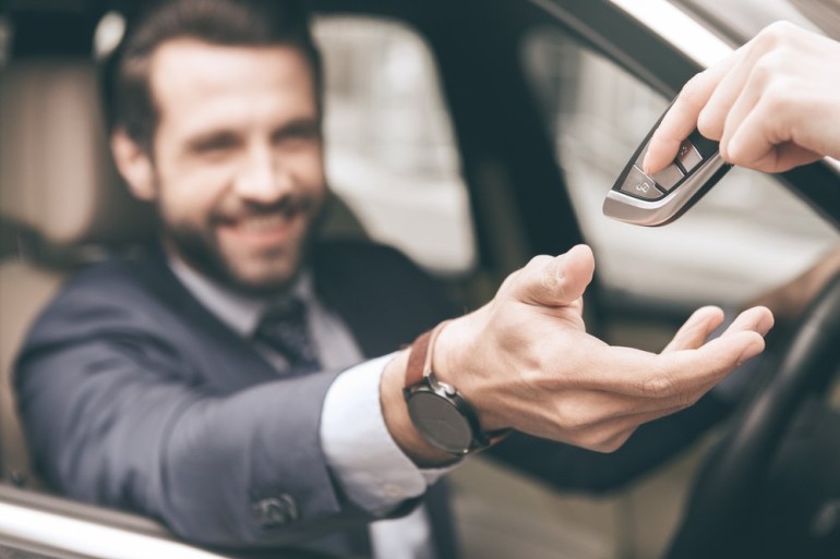 Man with Car Keys Marn with Car Keys