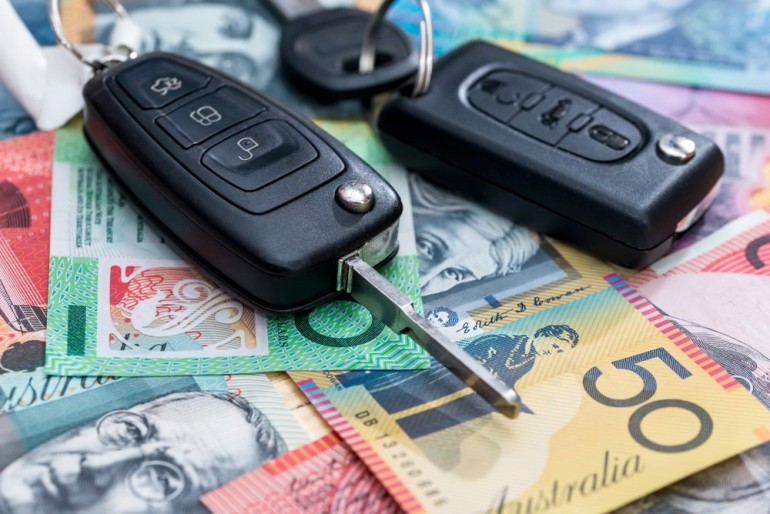 Car Keys on Pike of Money Car Keys on Pike of Money